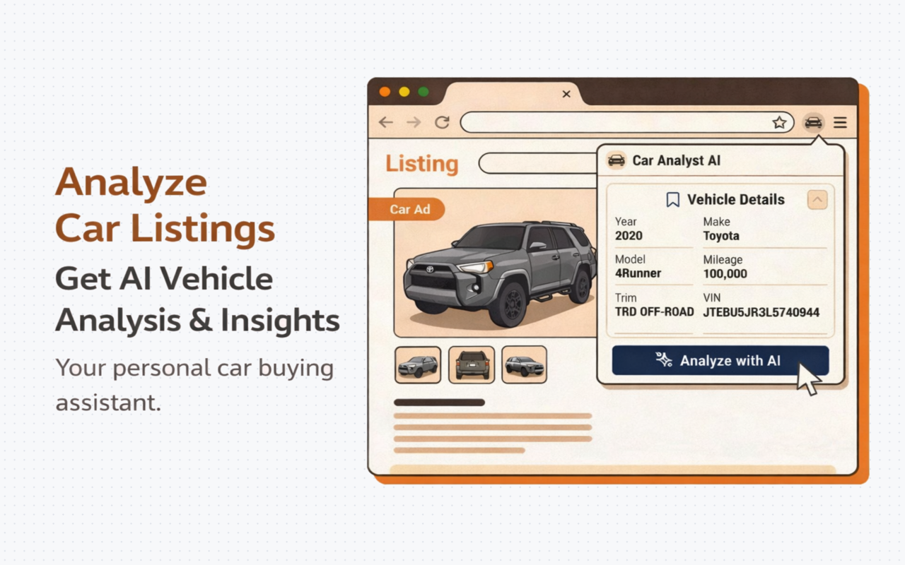 Analyze Car Listings